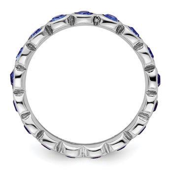 Sterling Silver Stackable Expressions September Crystal Ring - Birthstone Company