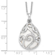 Cubic Zirconia Dew of Heaven Necklace in Sterling Silver, 18 Inch
