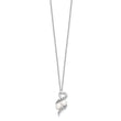 Sentimental Expressions Sterling Silver Rhodium-plated FWC Pearl CZ 2 P's in a Pod Motherhood Friendship 18in Necklace - Birthstone Company