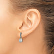 Shey Couture Sterling Silver with 14K Accent Antiqued Diamond Dangle Post Earrings - Birthstone Company