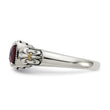 Shey Couture Sterling Silver with 14K Accent Antiqued Cushion Checkerboard Garnet Ring - Birthstone Company
