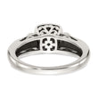 Shey Couture Sterling Silver with 14K Accent Antiqued Cushion Checkerboard Garnet Ring - Birthstone Company