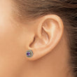Shey Couture Sterling Silver with 14K Accent Antiqued Cushion Amethyst Post Earrings - Birthstone Company