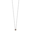 Shey Couture Sterling Silver with 14K Accent 18 Inch Antiqued Cushion Amethyst Necklace - Birthstone Company