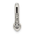 Shey Couture Sterling Silver Antiqued with 14k Accent Polished Rhodolite Garnet Chain Slide Pendant - Birthstone Company