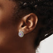 Shey Couture Sterling Silver with 14k Accent Antiqued Amethyst Post Earrings - Birthstone Company
