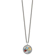 Shey Couture Sterling Silver Rhodium-Rhodium-Plated with 14k Accent .43 Citrine/.93 Swiss Blue Topaz/.14 Light Blue Topaz/.13 Peridot 18 inch Necklace - Birthstone Company