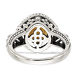 Shey Couture Sterling Silver with 14K Accent Antiqued Cushion Citrine Ring - Birthstone Company