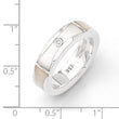 SS White Ice .01ct Diamond and MOP Ring - Birthstone Company