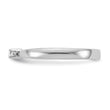White Ice Sterling Silver Rhodium-plated Diamond Ring - Birthstone Company
