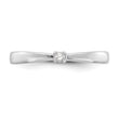White Ice Sterling Silver Rhodium-plated Diamond Ring - Birthstone Company