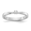 White Ice Sterling Silver Rhodium-plated Diamond Ring - Birthstone Company