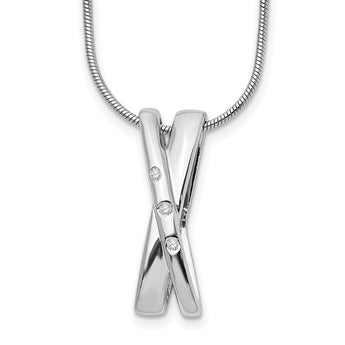 White Ice Sterling Silver Diamond Accent Necklace