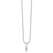 White Ice Sterling Silver Diamond Necklace with Extender