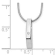 White Ice Sterling Silver Diamond Necklace with Extender
