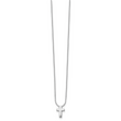 White Ice 925 Silver Diamond Cross Necklace Gift Ready