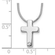 White Ice 925 Silver Diamond Cross Necklace Gift Ready