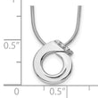 Sterling Silver Diamond Circle Necklace with Extender