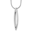 Sterling Silver Diamond Necklace with 2 Inch Extender