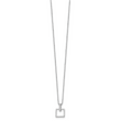 White Ice 925 Sterling Silver Diamond Pendant Necklace