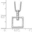 White Ice 925 Sterling Silver Diamond Pendant Necklace