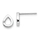 Sterling Silver Diamond Teardrop Earrings Gift Ready