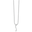 White Ice Sterling Silver Diamond Necklace with Extender