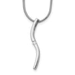 White Ice Sterling Silver Diamond Necklace with Extender