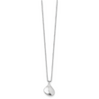 White Ice Sterling Silver Diamond Teardrop Necklace with Extender by