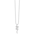 White Ice Sterling Silver Diamond Necklace with Extender