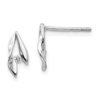 White Ice 925 Sterling Silver Diamond Drop Earrings Gift Ready