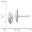 Sterling Silver Diamond Button Earrings with Rhodium Elegance