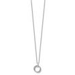 Sterling Silver Diamond Pendant Necklace with Extender