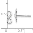 Sterling Silver Diamond Infinity Earrings in Gift Box