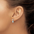 Sterling Silver Blue Topaz Diamond Dangle Earrings - Birthstone Company
