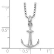 Sterling Silver Diamond Necklace with Rhodium Polished Finish
