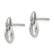 Sterling Silver Rhodium-Plated Diamond Dangle Earrings Gift Ready
