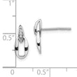 Sterling Silver Rhodium-Plated Diamond Dangle Earrings Gift Ready