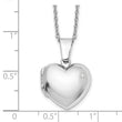 Sterling Silver Diamond Heart Locket Necklace 18-20 Gift Ready