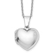 Sterling Silver Diamond Heart Locket Necklace 18-20 Gift Ready