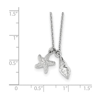 Sterling Silver Diamond Pendant Necklace Gift Ready