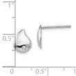 White Ice Diamond Teardrop Earrings in Sterling Silver