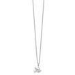 Sterling Silver Diamond Dove Necklace, 18-20 Adjustable