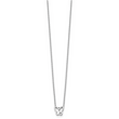 White Ice Sterling Silver Diamond Butterfly Necklace with Extender Elegant and Gift Ready