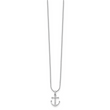 Sterling Silver Diamond Anchor Necklace with Extender Gift Ready