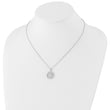 White Ice Sterling Silver Rhodium-Rhodium-Plated 18 Inch Diamond Letter C Initial Necklace with 2 Inch Extender - Birthstone Company