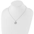White Ice Sterling Silver Rhodium-Rhodium-Plated 18 Inch Diamond Letter Q Initial Necklace with 2 Inch Extender - Birthstone Company