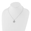 White Ice Sterling Silver Rhodium-Rhodium-Plated 18 Inch Diamond Letter Y Initial Necklace with 2 Inch Extender - Birthstone Company
