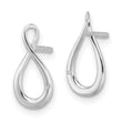 White Ice Sterling Silver Rhodium-plated Diamond Post Earrings - Birthstone Company