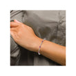 Composite Ruby & Diamond Bracelet in Sterling Silver, 4mm (0.01 ct. tw.), 7 Inch